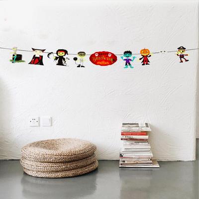 Cadılar Bayramı Halloween Şekilli Banner Flama Süs 3 Metre