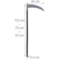 Cadılar Bayramı Plastik Orak Ölüm Tırpanı 95 cm