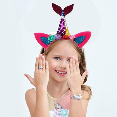 Deniz Kızı Tacı - Deniz Kızı Prenses Tacı Pembe Renk 21x29 cm