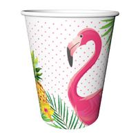 Flamingo Temalı Karton Bardak 8 Adet