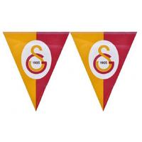 Galatasaray Temalı Üçgen Bayrak Flama Süsleme 3.2 Metre