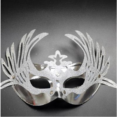 Geyik Model Gümüş Renk Venedik Yılbaşı Parti Maskesi