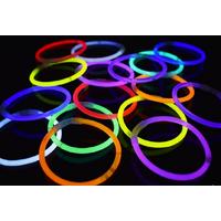 Karanlıkta Yanan Parlayan Fosforlu Glow Stick Çubuk Bileklik 50 Adet