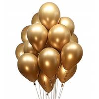 Gold Renk Krom Balon 5 Adet