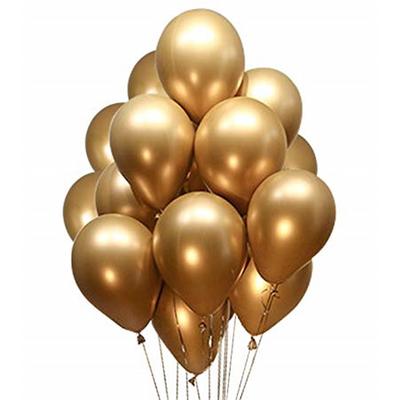 Gold Renk Krom Balon 5 Adet