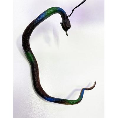 Kahve Renk Gerçekçi Silikon Yumuşak Yılan 37 cm
