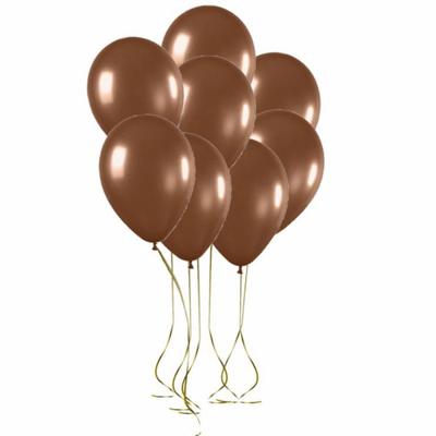 Kahverengi Balon Pastel Balon 100 Adet