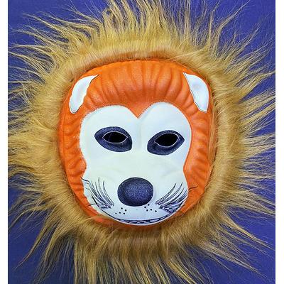 Kahverengi Peluş Saçlı Kırılmaz Yumuşak Aslan Maskesi Model 3