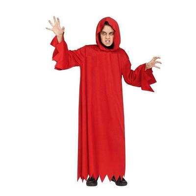Kırmızı Kapişonlu Çocuk Şeytan Kostümü 7-8 Yaş
