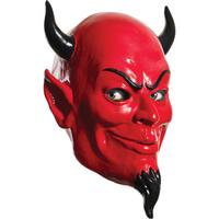 Kırmızı Renk Plastik Rubie's Costume Devil Mask Şeytan Maskesi 20x30 cm