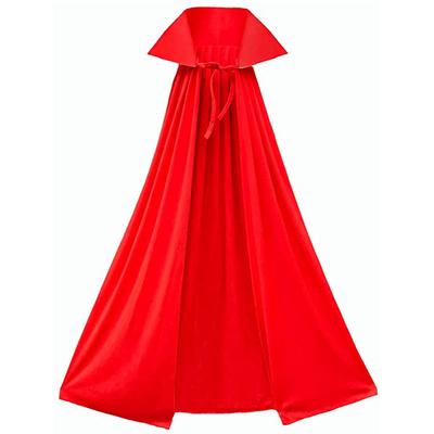 Kırmızı Renk Yakalı Halloween Pelerin 140 cm