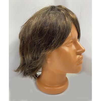 Kısa Model Düz Kesim İçi Astarlı Erkek Peruğu Kahve Renk