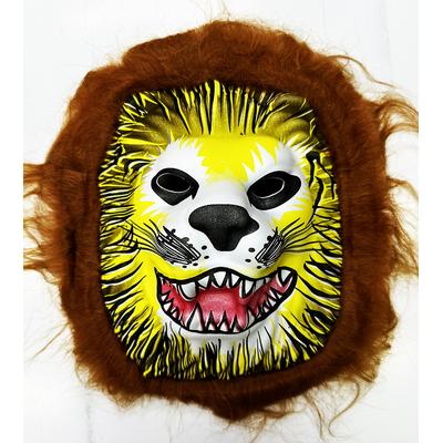 Köpek Maskesi - Kurt Maskesi - Aslan Maskesi Yetişkin Çocuk Uyumlu Kahve Renk Model 8