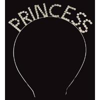 Kristal Taşlı Gümüş Renk Princess Prenses Tacı 16x17 cm