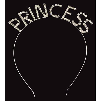 Kristal Taşlı Gümüş Renk Princess Prenses Tacı 16x17 cm