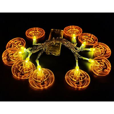 Led Işıklı 10 lu Kabak Şekilli Parti Süsleme 2 Metre