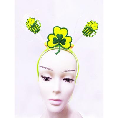 Led Işıklı Yanar Söner Yeşil Renk Oktoberfest Partisi Tacı 25x13 cm