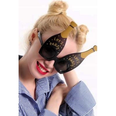 Let's Party Yazılı Şişe Parti Gözlük 16X14 cm