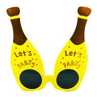 Let's Party Yazılı Şişe Parti Gözlük Sarı Renk 16X14 cm