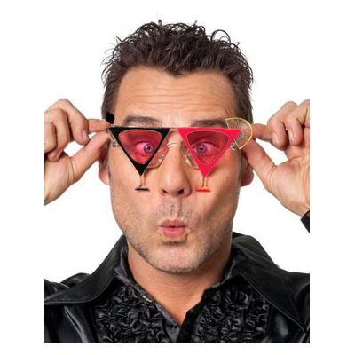 Martini Parti Gözlüğü Siyah Kırmızı Renk 16X7 cm