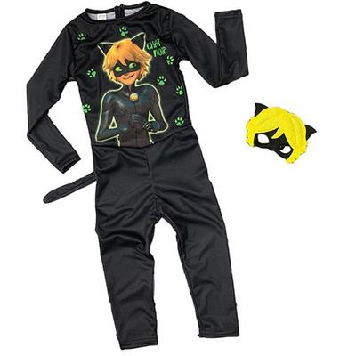 Maskeli Kara Kedi Çocuk Kostümü - Chat Noir Kostümü