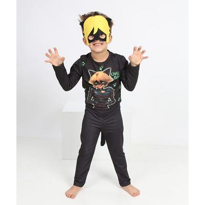 Maskeli Kara Kedi Çocuk Kostümü - Chat Noir Kostümü