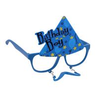 Mavi Renk Birthday Boy Yazılı Doğum Günü Çocuğu Parti Gözlüğü 14X16 cm