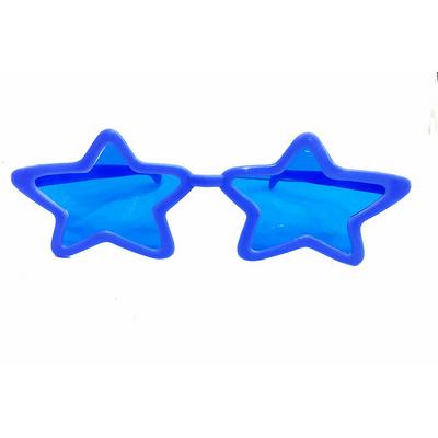 Mavi Renk Mega Boy Megastar Yıldız Şekilli Parti Gözlüğü