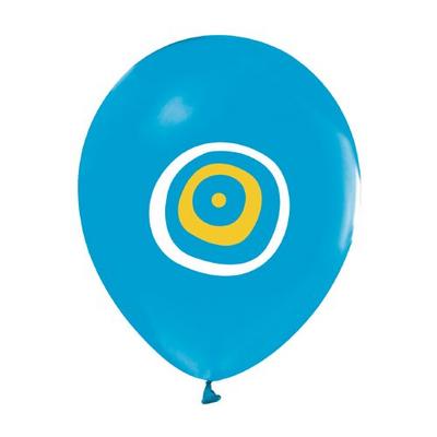 Mavi Renk Nazar Boncuğu Temalı Parti Balonu 100 Adet