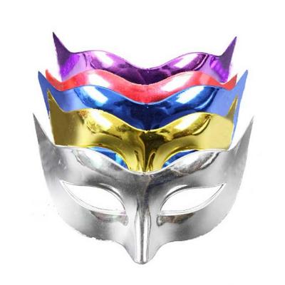 Metalik Parlak Yılbaşı Parti Maskesi 12 Adet