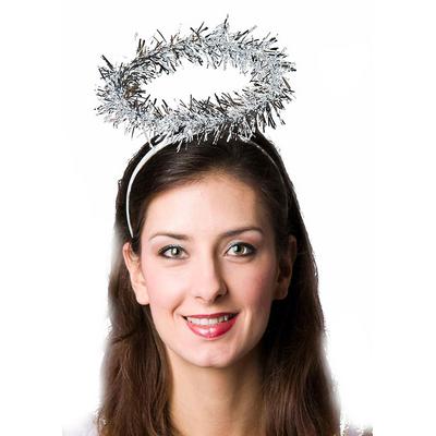 Metalize Renk Sim İşlemeli Melek Tacı Haresi Parti Tacı