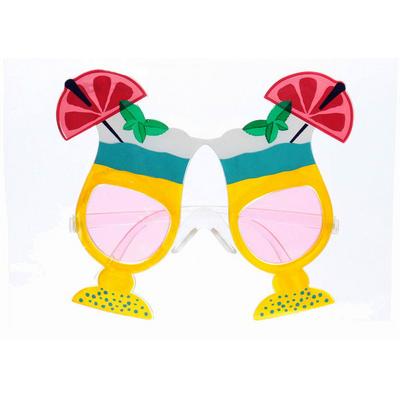 Meyve Kokteyl Temalı Sarı Parti Gözlüğü 15X12 cm