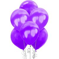 Mor Renk Metalik Balon Sedefli Balon 100 Adet