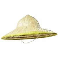 Naturel Renk Cambodia Kamboçyalı Vietnam Konik Şapkası PVC Hasır