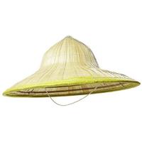 Naturel Renk Cambodia Kamboçyalı Vietnam Konik Şapkası PVC Hasır