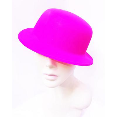 Neon Pembe Renk Plastik Parti Şapkası 