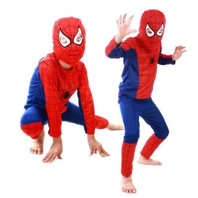Örümcek Adam Kostümü Maskeli - Çocuk Spiderman Kostümü 7-8 Yaş