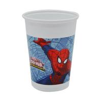 Örümcek Adam Spiderman Baskılı Plastik Bardak 8 Adet