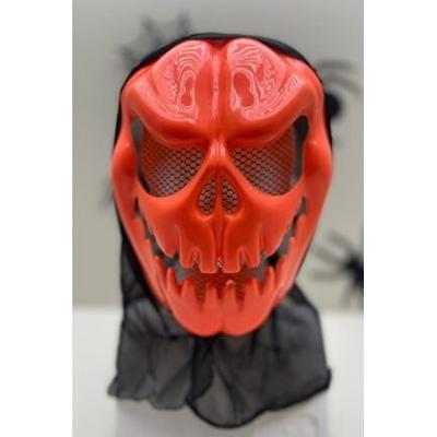 Pelerinli Balkabağı Maskesi Turuncu Renk