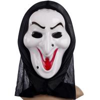 Plastik Cadı Maskesi - Kapişonlu Cadı Maskesi 30x20 cm