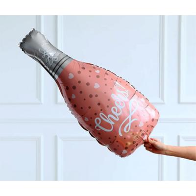 Şampanya Şişesi Cheers Yazılı Folyo Balon 48x100 cm