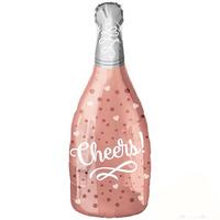 Şampanya Şişesi Cheers Yazılı Folyo Balon 48x100 cm