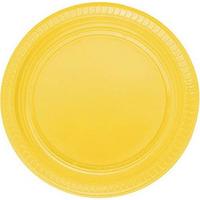 Sarı Plastik Tabak 22 cm 25li