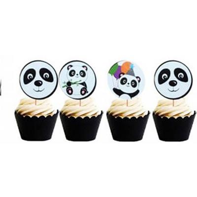 Sevimli Panda Temalı Parti Kürdan Süsü 20 Adet