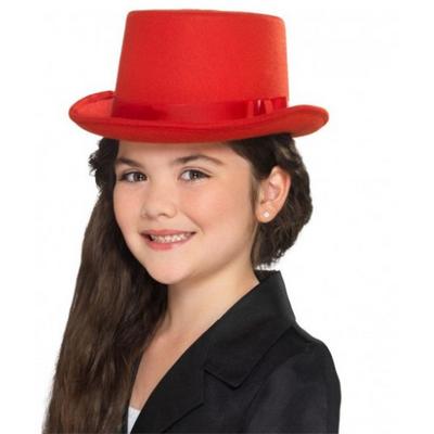 Sihirbaz Şapkası Çocuk Boy Kırmızı Renk