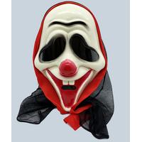 Siyah Pelerinli Dişli Joker Maskesi Çığlık Maskesi 26x17 cm