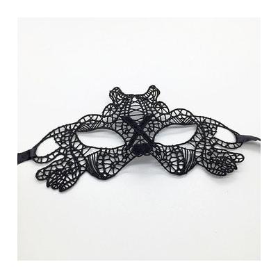 Siyah Renk Dantel Kesim Dantel İşlemeli Balo Parti Maskesi 11 No