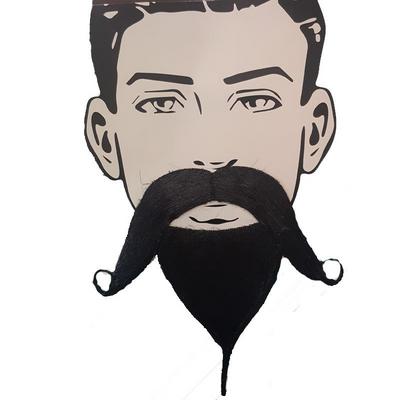 Siyah Renk Filozof Takma Sakal ve Bıyık Seti-756