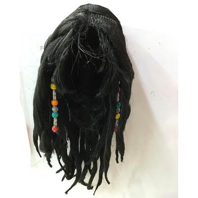 Siyah Renk Joe Dreadlocks Astarlı Kabarık Rasta Peruk  1 Adet