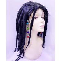 Siyah Renk Joe Dreadlocks Astarlı Kabarık Rasta Peruk  1 Adet